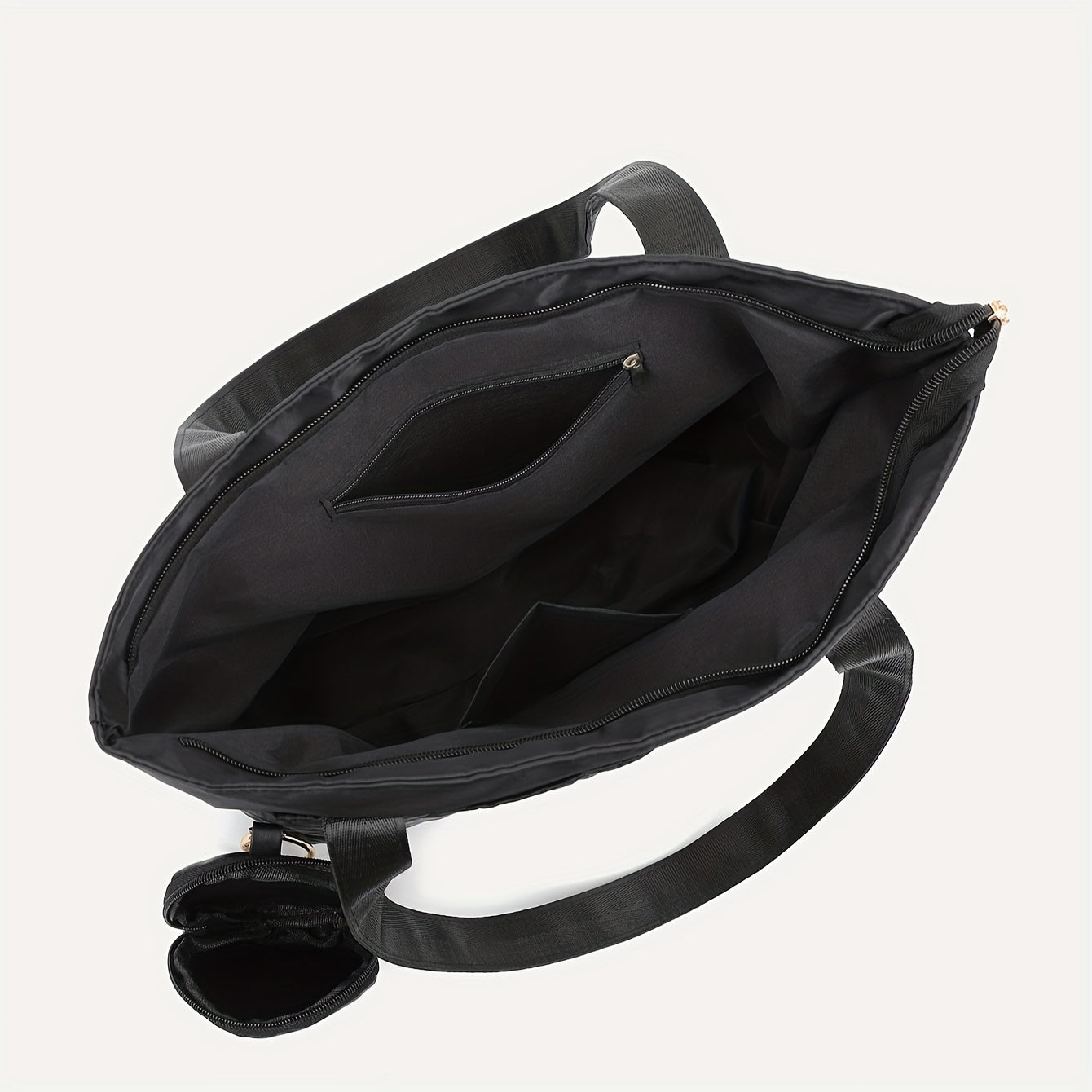 solvbao Simple Argyle Quilted Tote Bag, Casual Large Shoulder Bag, Versatile Shopping Bag With Coin Purse