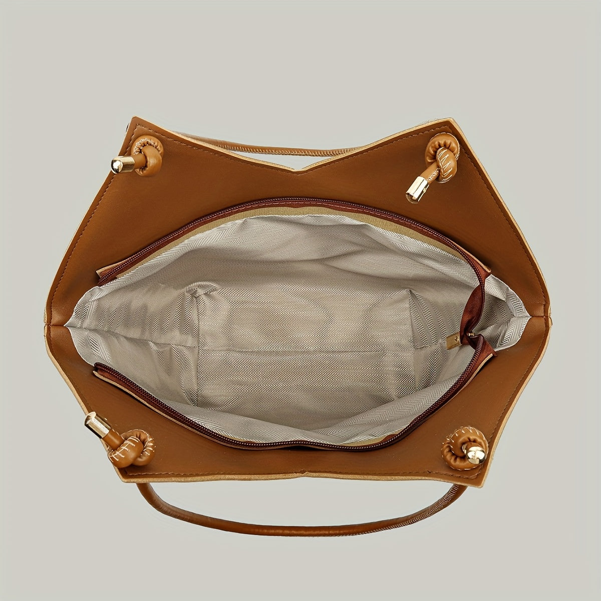 solvbao Classic Niche Design Shoulder Bag, Retro Pattern Handbag With Scarf Decor, Women's PUl Leather Bag For Work