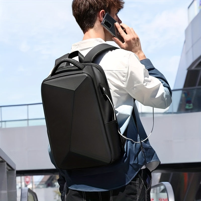 Large Capacity Casual Backpack With USB Charging Port, Travel Business Bag, Laptop Backpack With Password Lock