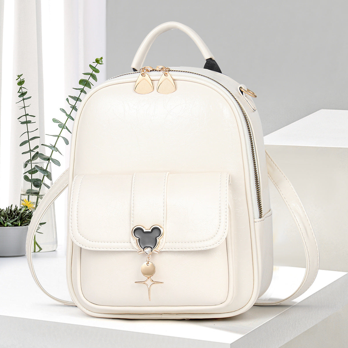 SOLVBAO 2025 Spring new 2025 fashion backpack simple shoulder bag women's bag trend large capacity backpack women's bag women's bag