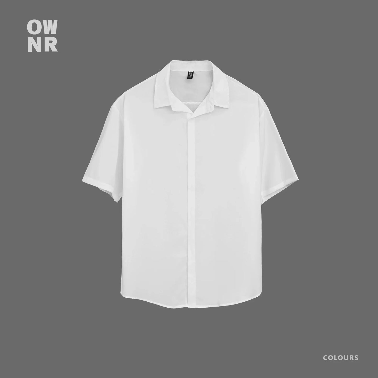 Solvbao - Lapel Hawaiian Shirt Man Casual Short Sleeve Shirts Men's Solid Color Shirt Summer Men Clothes Street Retro Clothing E131