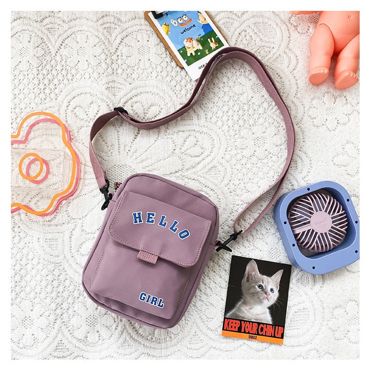 solvbao Teenage Girls Small Bag Women Letter Print Handbags and Purses Fashion Crossbody Bags For Women Bolsa Feminina Shoulder Bag