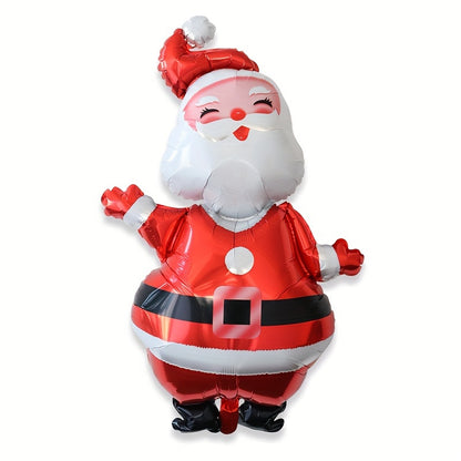 1/5cps, Large Santa Claus Christmas Balloon Aluminum Film Cartoon Decoration Balloon Set New Year Party Decoration 2025