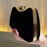 Velvet Evening Bag, Women's Clutch Purse, Elegant Handbags For Wedding Prom Party