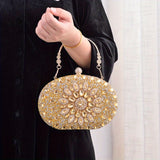 solvbao Luxury Rhinestone Evening Bag, Shiny Wedding Dress Purses, Women's Handbag For Cocktail Prom Party Banquet