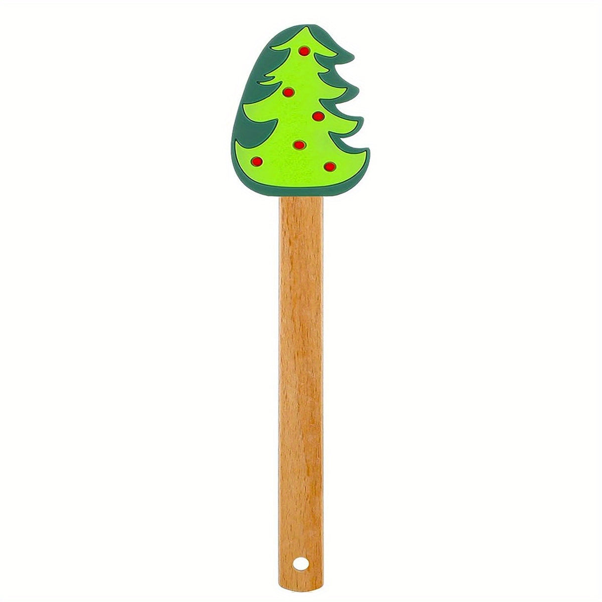 1pc/4pcs, Christmas Silicone Spatula Xmas Cake Spatula With Wooden Handle Snowmen Pancake Spatula Cute Pan Scraper Xmas Dish Scraper Cooking Spatulas For Kitchen Mixing Cooking Baking (Cute Style)