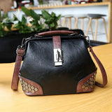 solvbao  Vintage Rivet Crossbody Bag, Retro PU Shoulder Bag, Women's Fashion Handbag & Tote Purse