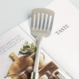 1pc Stainless Steel Slotted Turner Kitchen Cooking Spatula Saute Steak Burger Butter Tool