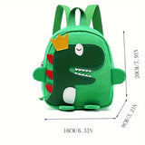 solvbao 1pc Cute Boy's And Girl's Bag, Trendy Cartoon Backpack, Small Dinosaur School Bag, Children's Going Out Lightweight Small Backpack