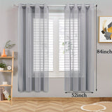 1 Panel Elegant White Tulle Curtain Ring for Home Decor - Perfect for Windows, Sliding Doors, and Festivals with Privacy Function