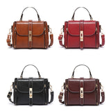 Women's Fashion Flap Purse, Retro Style Faux Leather Handbag, Versatile Shoulder Bag