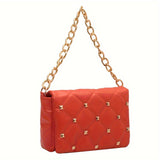 solvbao Fashion Quilted Underarm Bag, Trendy Flap Shoulder Bag, Women's Casual Handbag & Purse