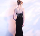 Solvbao Sexy Velvet Mermaid Long Evening Party Dress , Beautiful Formal Dresses , Charming Gowns