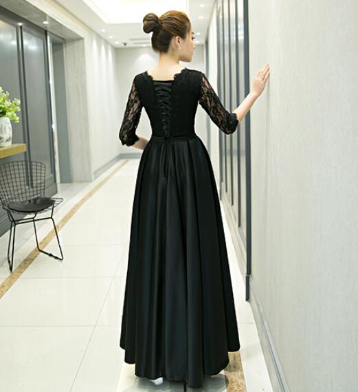 Solvbao Black Long Sleeves Party Dress , Formal Dress