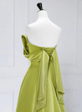 solvbao A-line Green Long Formal Dress Prom Dress, Green Floor Length Party Dress