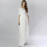 SOLVBAO Light Wedding Dress Bride Ebay New  Lace White Host Long Wedding Banquet Evening Dress