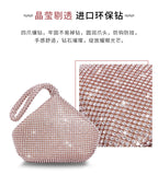 SOLVBAO Cross-Border Rhinestone Clutch Stylish and Portable Cosmetic Bag Mine Bag Diamond-Embedded Women's European and American Style Dinner Bag Handbag