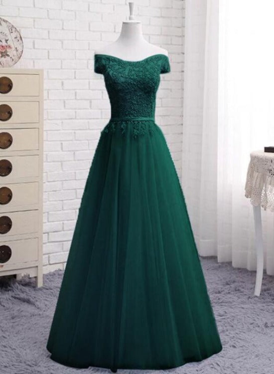 Solvbao Lovely Simple Sweetheart Off Shoulder Long Party Dress, A-line Floor Length Bridesmaid Dress