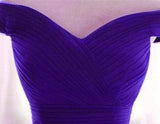 Solvbao Beautiful Purple A-line Long Off Shoulder Prom Dress, New Prom Dress