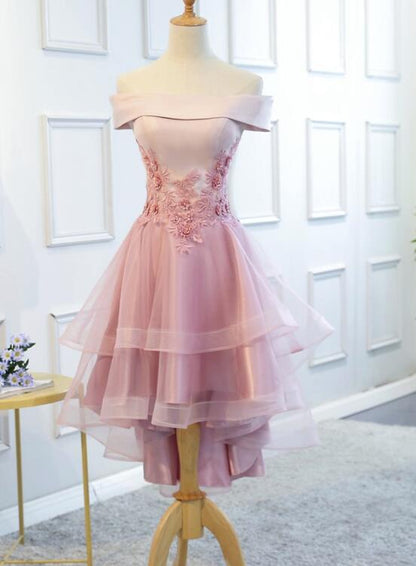 Solvbao Charming Tulle and Satin Lace-up Formal Dresses, Lovely Formal Dress