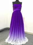 Solvbao Beautiful Gradient Purple Sweetheart Bridesmaid Dress, Beautiful Formal Dress