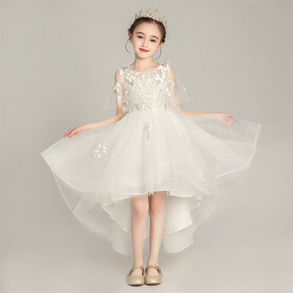 Children's Dress  New Princess Dress Birthday Pettiskirt Little Girl Western Style Trailing Evening Dress Flower Children's Dress