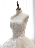 solvbao Beautiful Ivory Ball Gown Long Wedding Party Dress,Ivory Wedding Dress