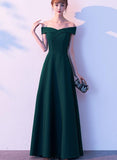 Solvbao Dark Green Spandex Long Party Dress, Green Prom Dress