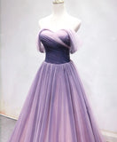 Solvbao Beautiful Tulle Gradient Long A-line Formal Dress, Sweetheart Party Gown