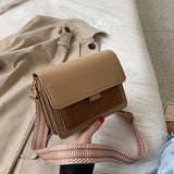 Trendy PU Leather Square Mini Crossbody Bag, Simple Flap Shoulder Bag, Perfect Sling Bag For Daily Use