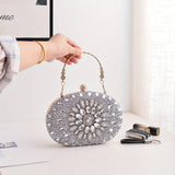 solvbao Luxury Rhinestone Evening Bag, Shiny Wedding Dress Purses, Women's Handbag For Cocktail Prom Party Banquet