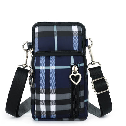 solvbao  Mini Crossbody Phone Bag, Sports Arm & Running Wrist Bag, Stylish Shoulder Coin Purse With Heart Zipper