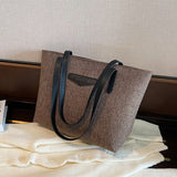 Stylish Large Capacity Tote Bag - Perfect for Shopping & Traveling - Minimalist Shoulder Bag for Women