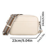 solvbao New Wide Shoulder Strap PU Crossbody Bag Shoulder Bag, Small Square Bag Mobile Phone Bag