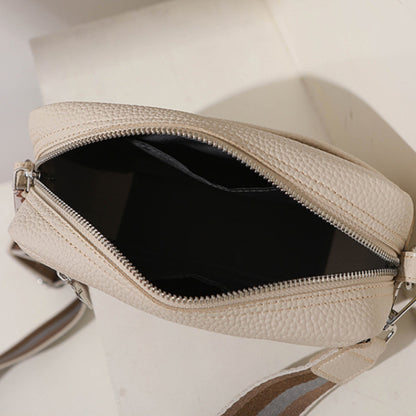 solvbao New Wide Shoulder Strap PU Crossbody Bag Shoulder Bag, Small Square Bag Mobile Phone Bag