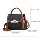 solvbao Vintage Flap Crossbody Bag, Retro PU Shoulder Bag, Women's Fashion Handbag & Purse