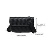 solvbao Simple Crossbody Bag For Men, Fashion Leather Flap Messenger Bag