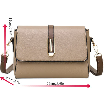 solvbao  Classic Flap Square Shoulder Bag, Women's All-Match Niche Crossbody Gift Bag For Mom