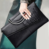 solvbao Elegant Crocodile Pattern Handbag, Luxury Top Handle Clutch Purse, Women's Fashion Crossbody Bag