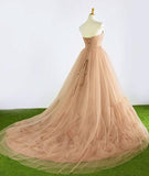 solvbao Tulle Wedding Dresses, Sweetheart Gorgeous Floral Style Party Dresses, Formal Gowns