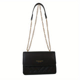 solvbao  Trendy Classic Square Shoulder Bag, All-Match Flap Chain Bag, Women's Crossbody Bag