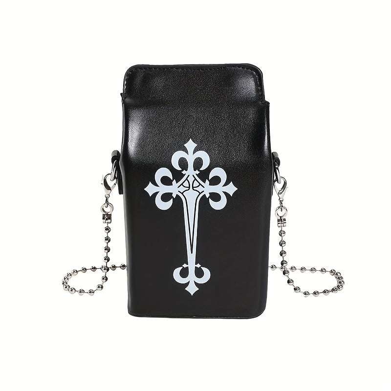 solvbao  Mini Gothic Crossbody Bag, Dark Punk Style Shoulder Bag, Women's Fashion Handbag & Purse