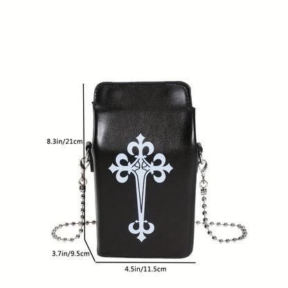 solvbao  Mini Gothic Crossbody Bag, Dark Punk Style Shoulder Bag, Women's Fashion Handbag & Purse