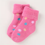 3 Or 6 Pairs Of Baby Girl's Thermal Socks, Comfy Casual Soft Socks For Babies Winter & Autumn Wearing