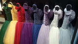 solvbao Gorgeous Tulle Crystal Sweetheart Off Shoulder Sweet 16 Gowns, Formal Gowns