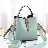 Wide Strap Top Handle Crossbody Bag, PU Leather Textured Satchel Bag Purse, Classic Fashion Versatile Shoulder Bag