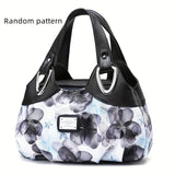 solvbao Fashion Floral Print Tote Bag, Large Capacity Shoulder Bag, Women's Casual Handbag & Hobo Purse