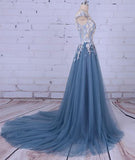 solvbao Elegant Tulle Floral Prom Gowns, Charming Evening Formal Dresses,s Party Dresses