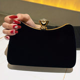 Velvet Evening Bag, Women's Clutch Purse, Elegant Handbags For Wedding Prom Party