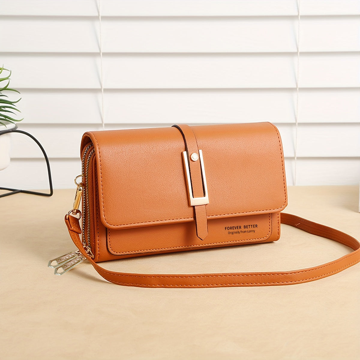 solvbao  Classic Square Shoulder Bag, Solid Color All-Match Bag, Trendy Phone Crossbody Bag